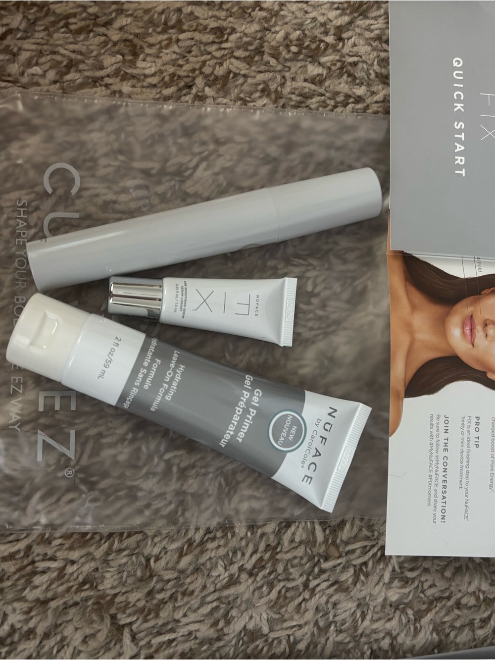 NuFace FIX Mini Line Smoothing Device Kit in White and Silver nwot - Picture 3 of 11